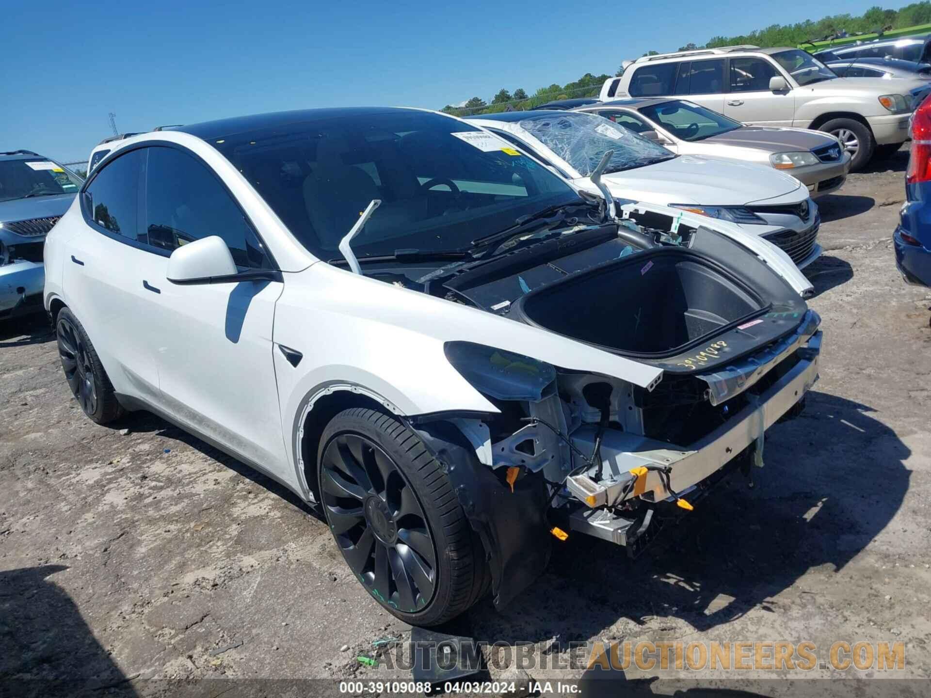 7SAYGDEF8NF516783 TESLA MODEL Y 2022