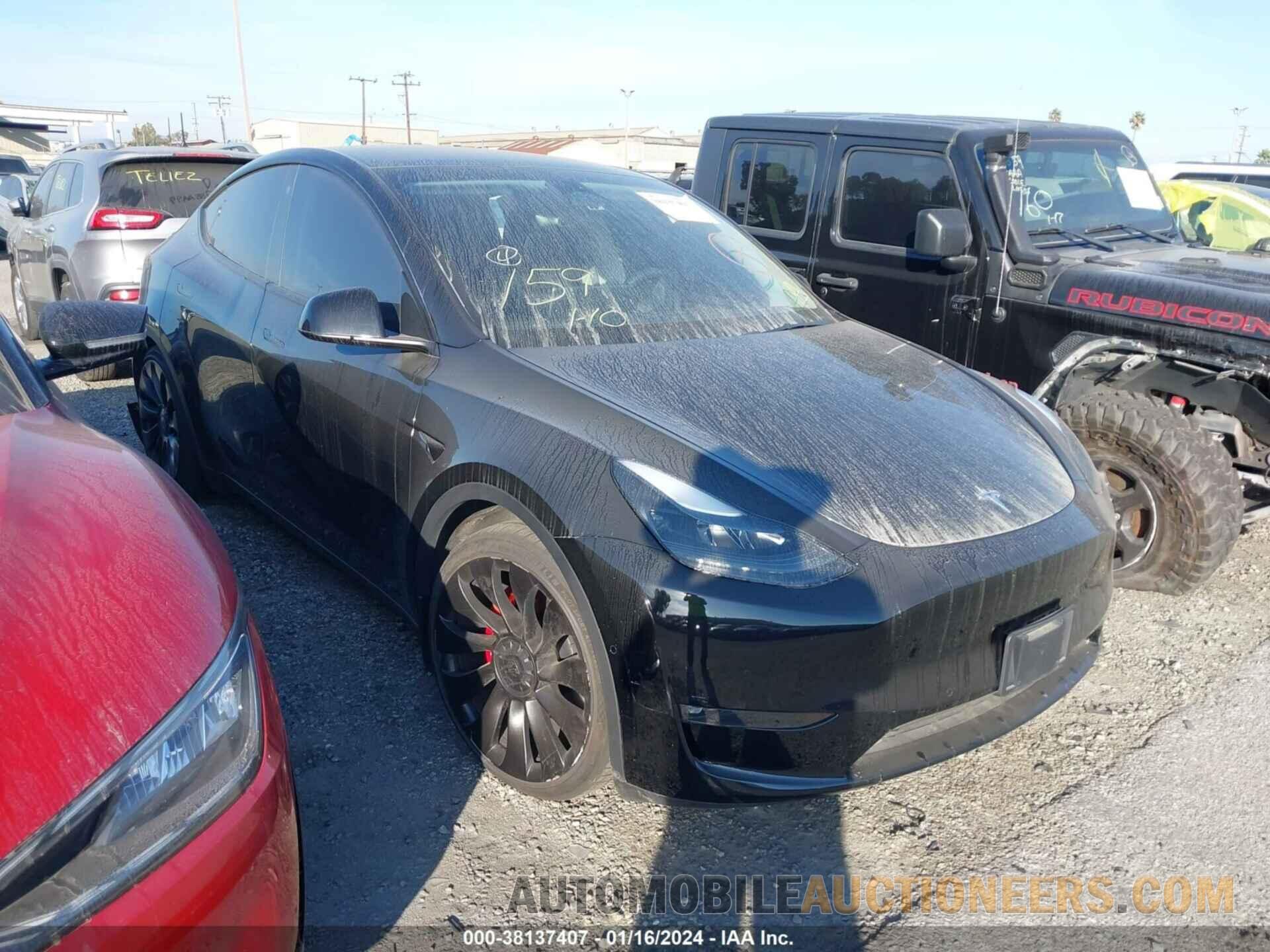 7SAYGDEF8NF524382 TESLA MODEL Y 2022