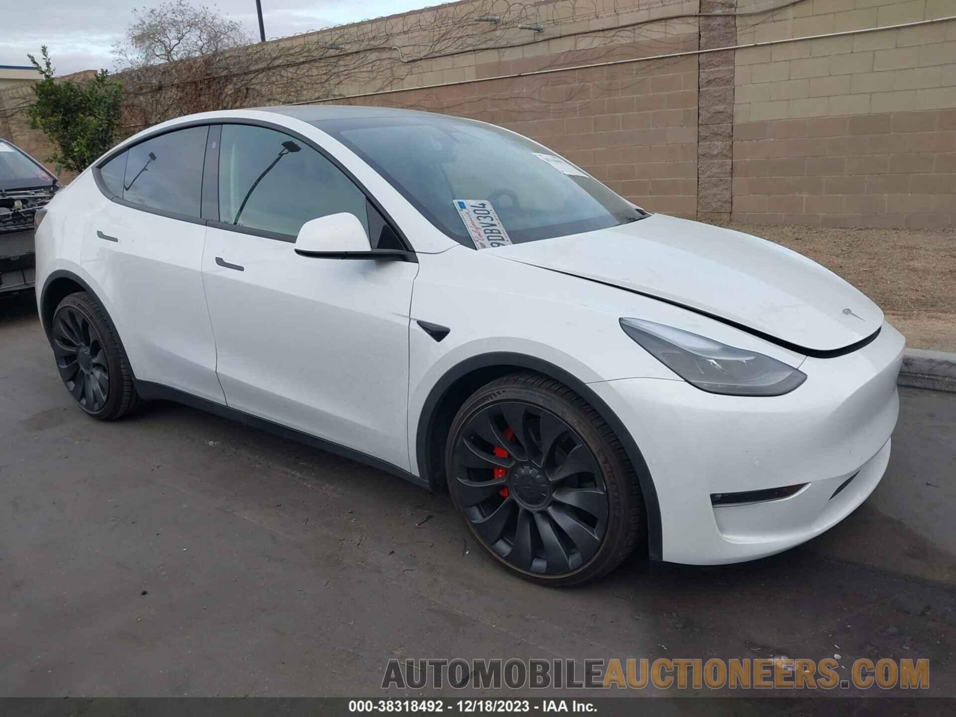 7SAYGDEF8NF558628 TESLA MODEL Y 2022