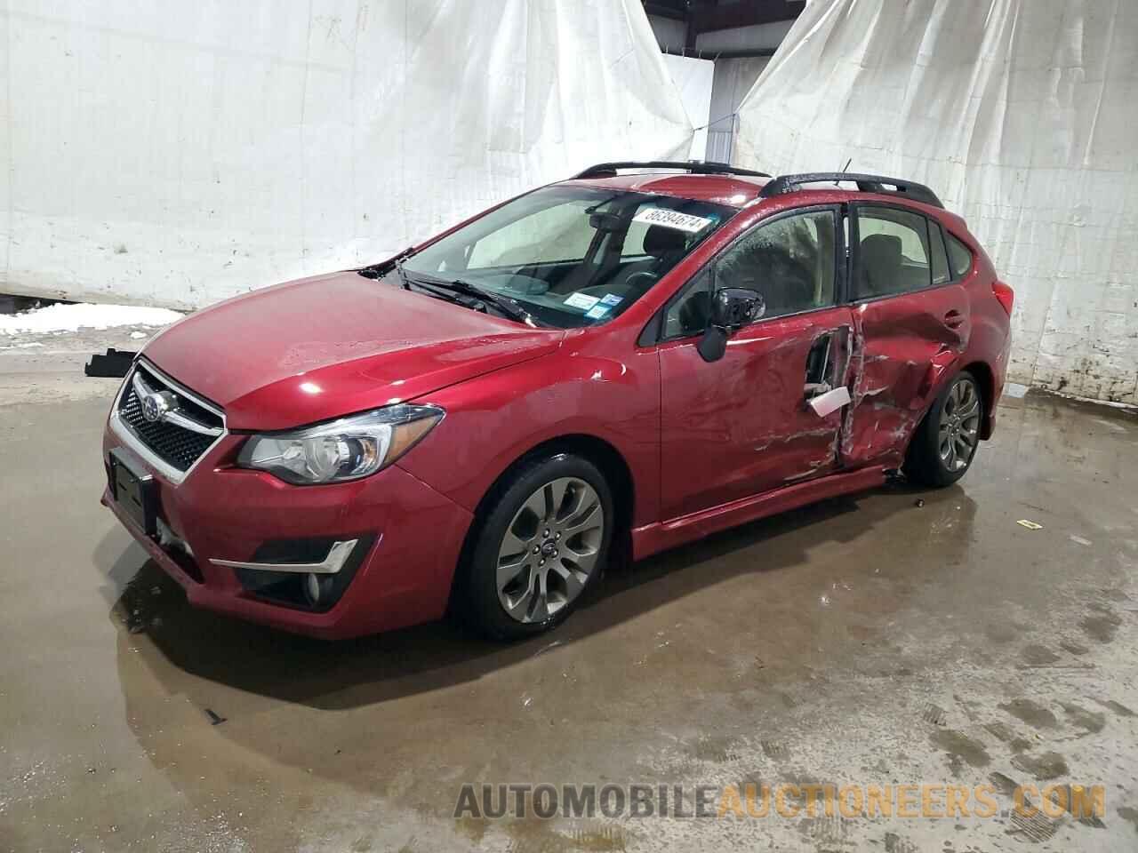 JF1GPAP65G8230922 SUBARU IMPREZA 2016