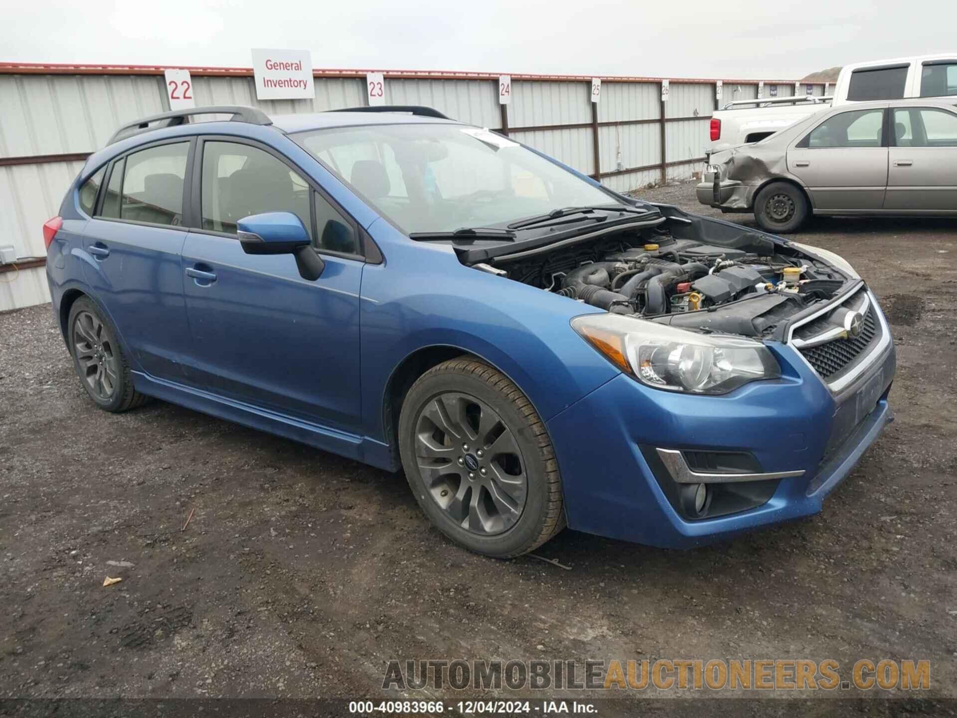 JF1GPAU67G8242736 SUBARU IMPREZA 2016