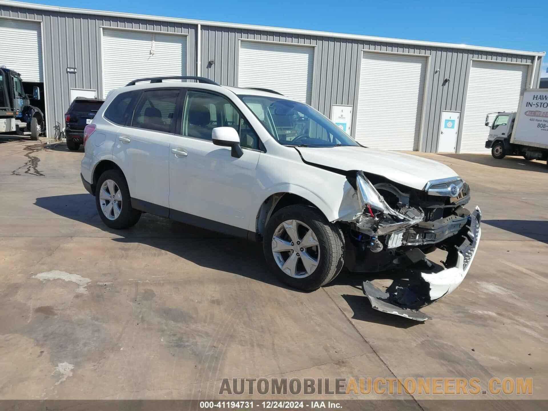 JF2SJARC3GH567356 SUBARU FORESTER 2016