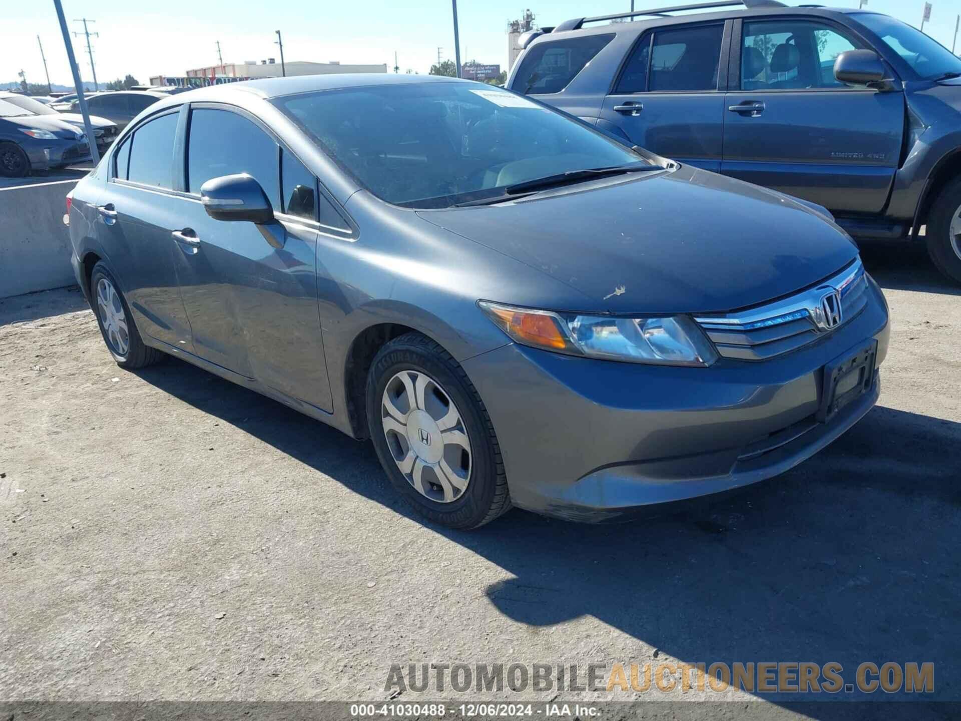 JHMFB4F26CS010799 HONDA CIVIC HYBRID 2012