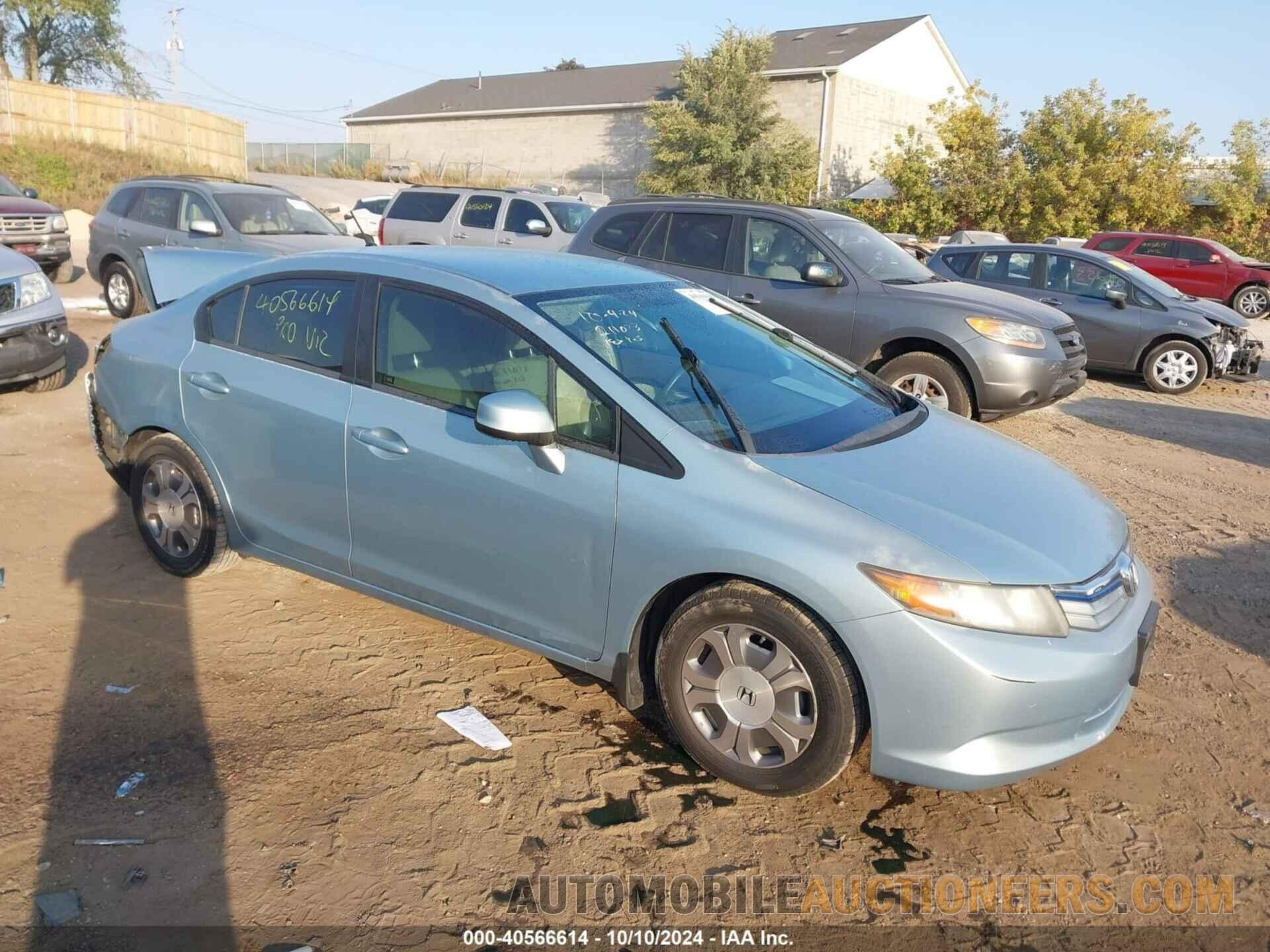 JHMFB4F27CS006003 HONDA CIVIC HYBRID 2012