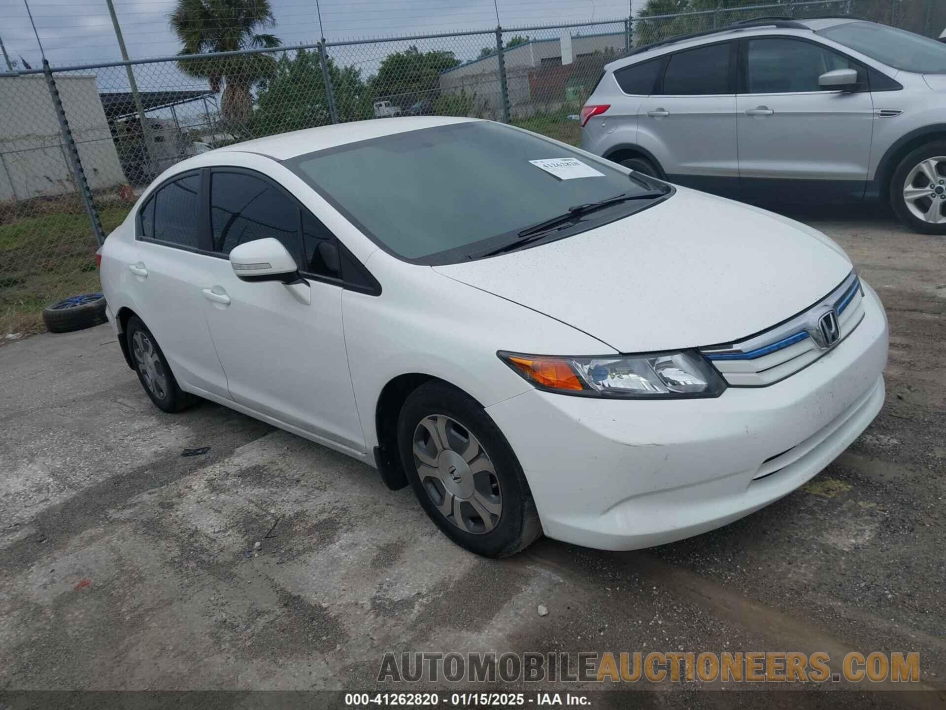 JHMFB4F28CS001568 HONDA CIVIC HYBRID 2012