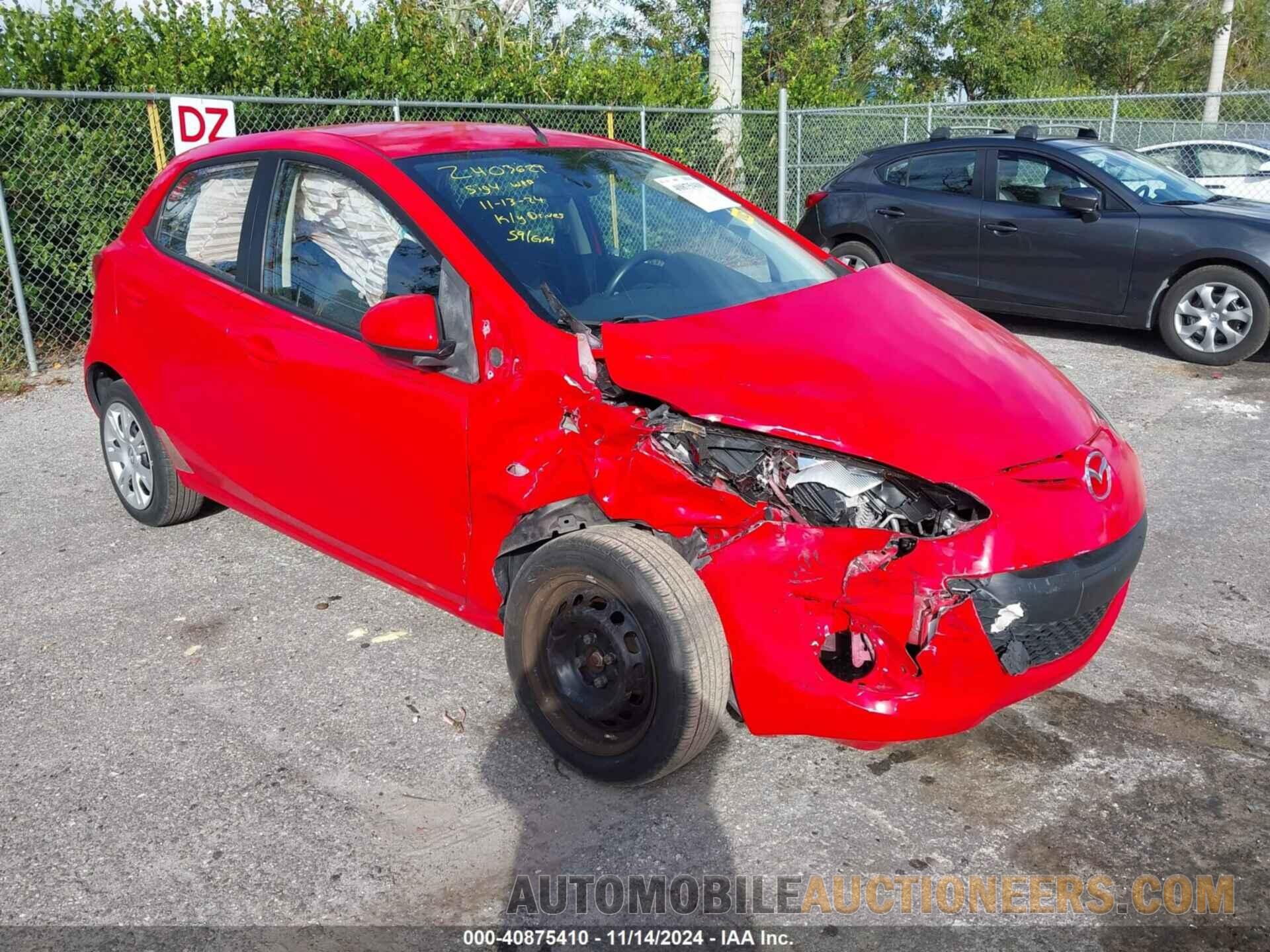 JM1DE1KYXC0134515 MAZDA MAZDA2 2012