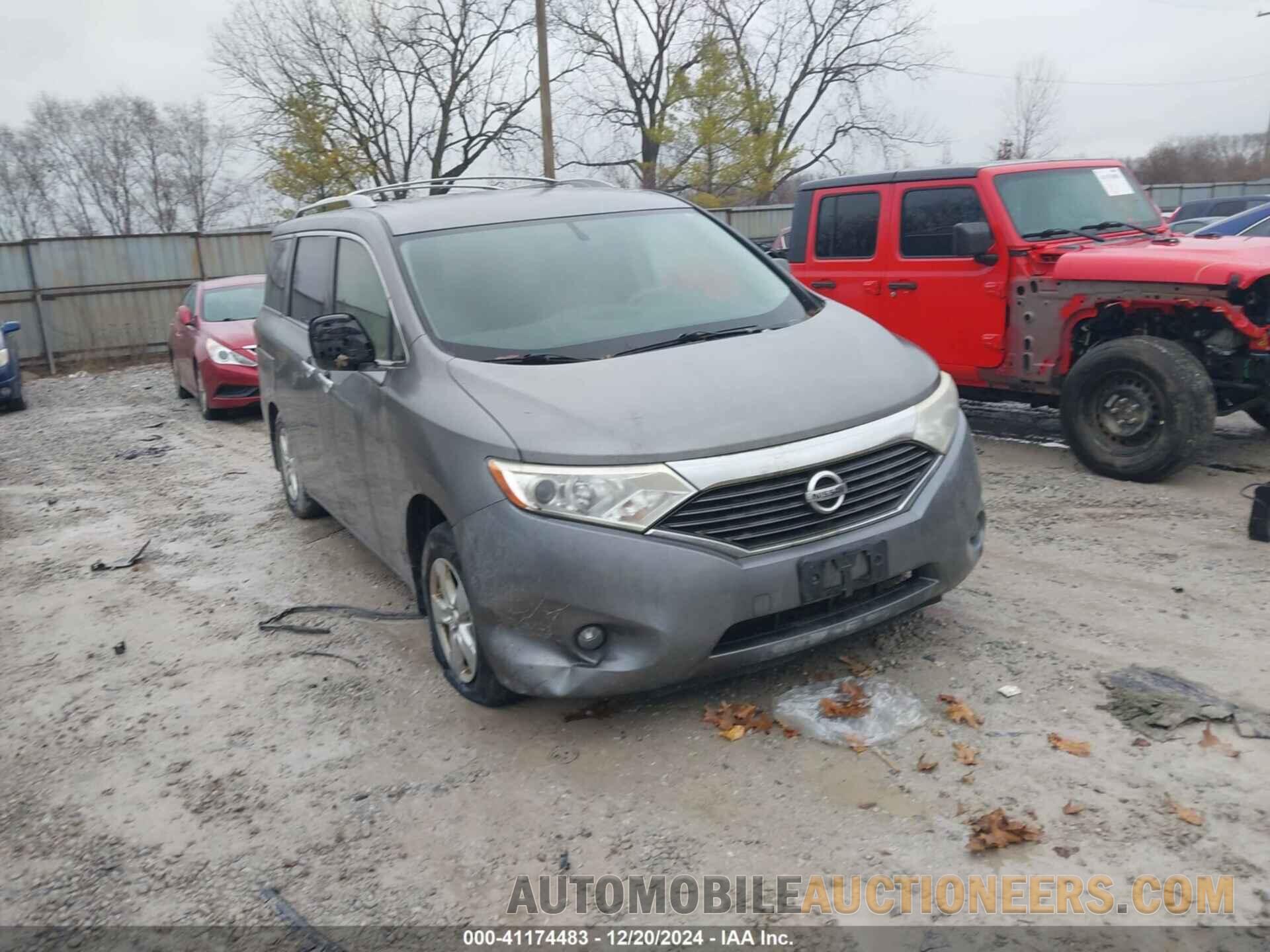 JN8AE2KP0E9105530 NISSAN QUEST 2014