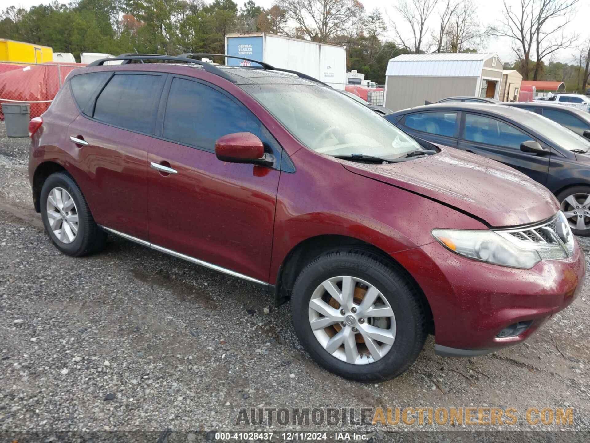 JN8AZ1MU0CW107777 NISSAN MURANO 2012