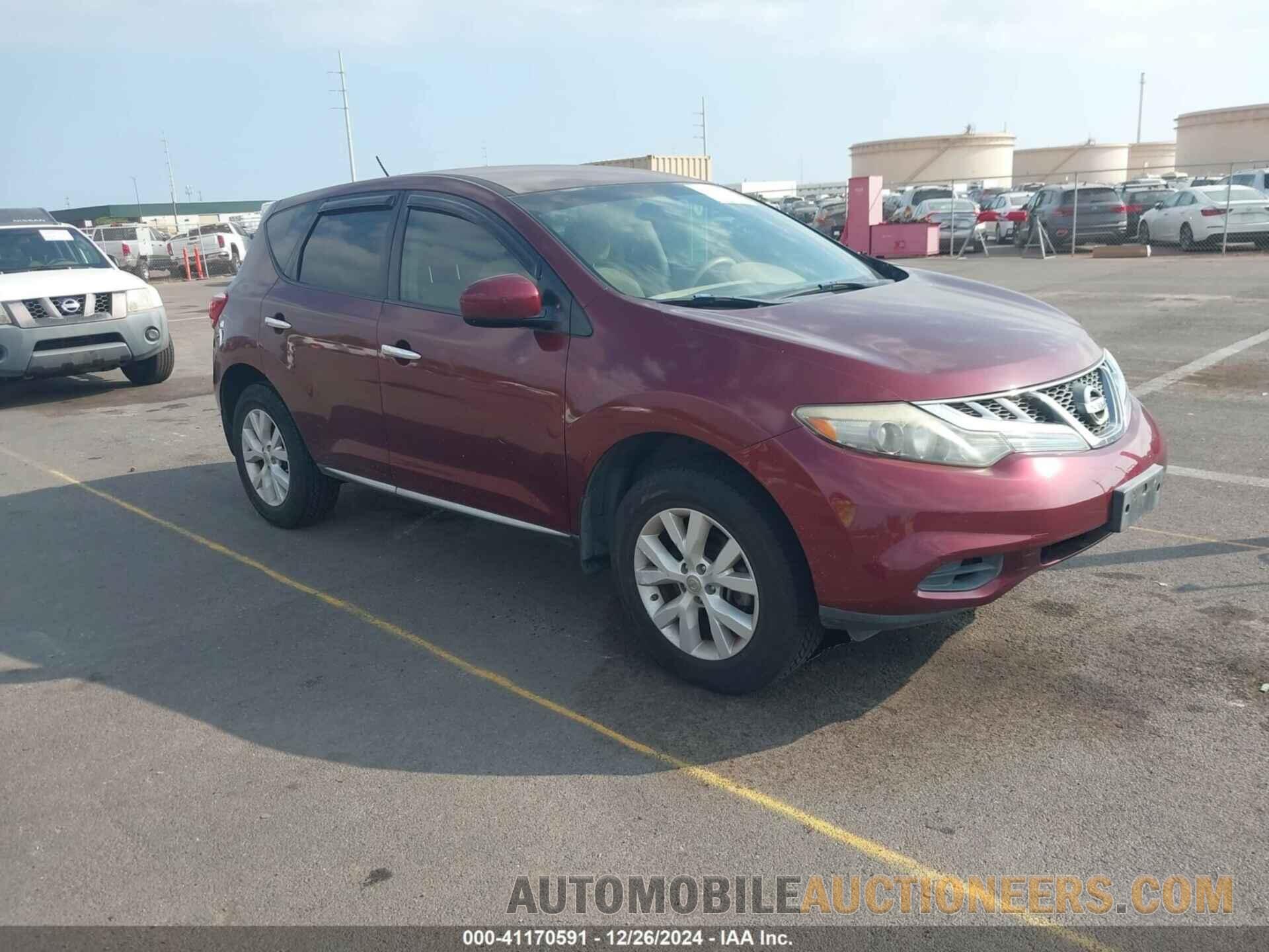 JN8AZ1MU0CW111098 NISSAN MURANO 2012