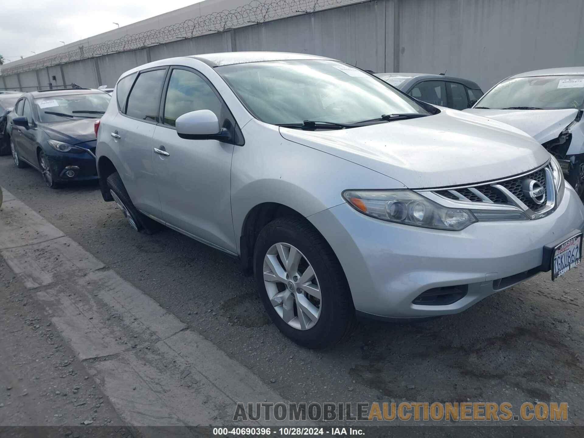 JN8AZ1MU0DW204267 NISSAN MURANO 2013