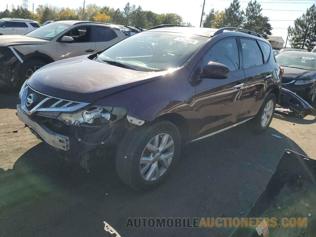 JN8AZ1MU0EW400825 NISSAN MURANO 2014