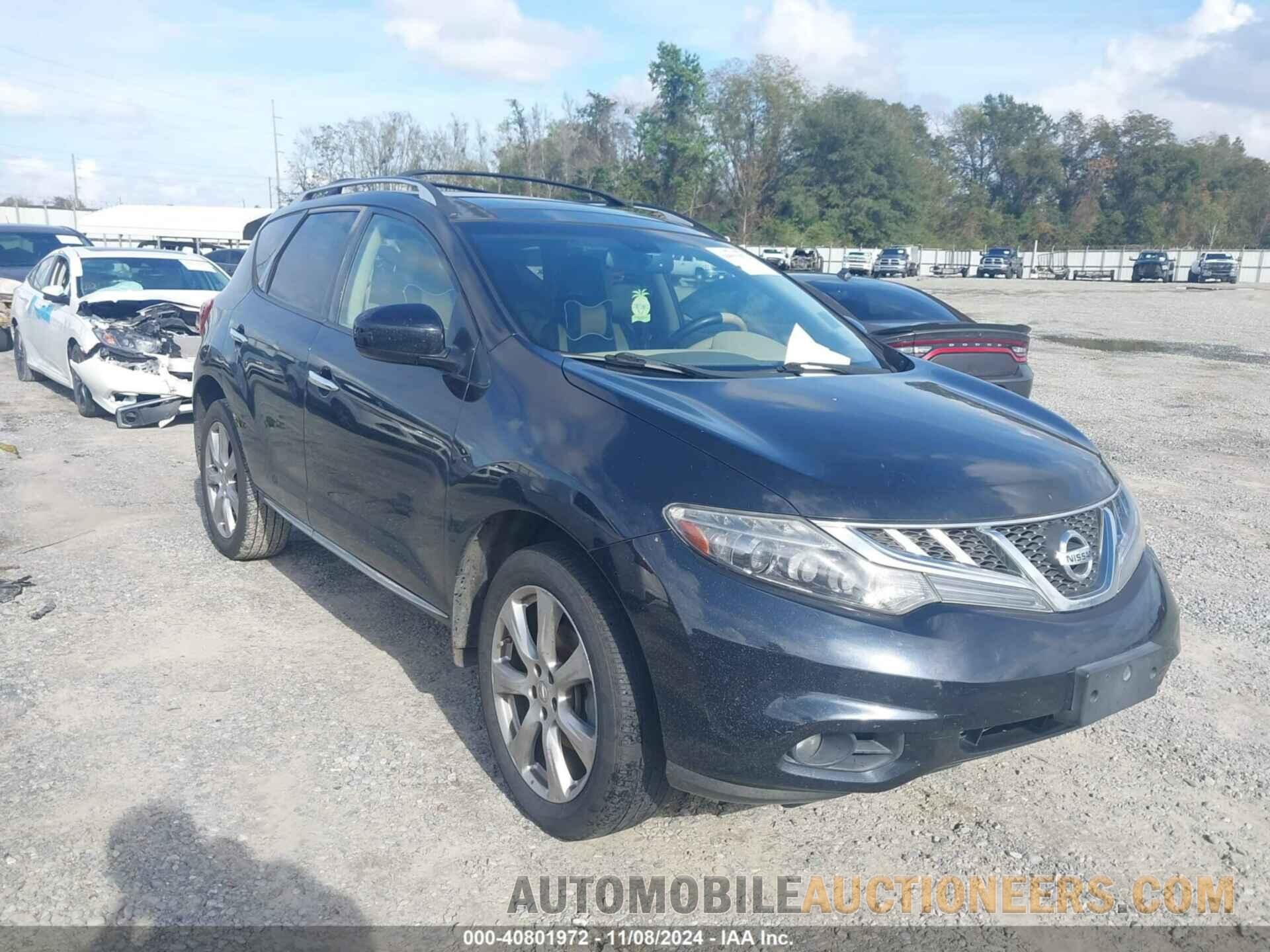 JN8AZ1MU1DW207419 NISSAN MURANO 2013