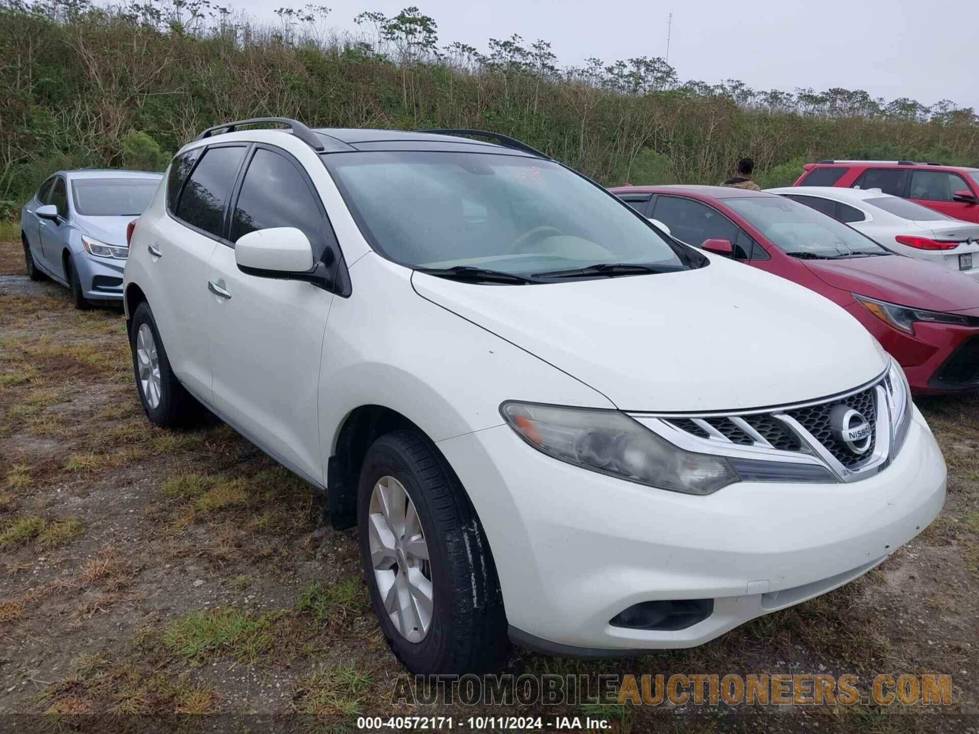 JN8AZ1MU1EW416337 NISSAN MURANO 2014