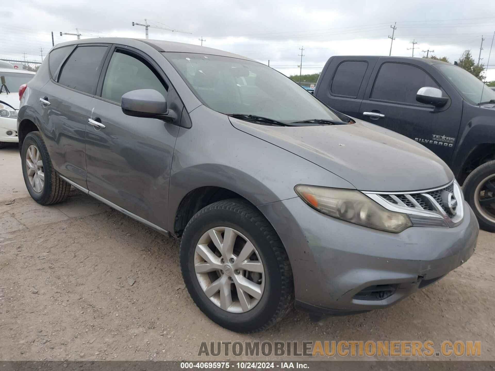 JN8AZ1MU2DW211737 NISSAN MURANO 2013