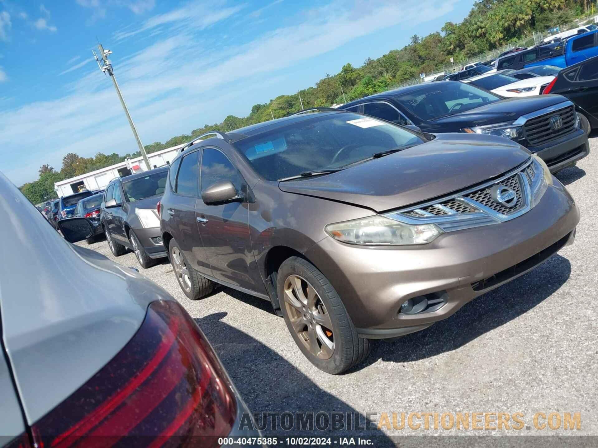 JN8AZ1MU2EW407551 NISSAN MURANO 2014