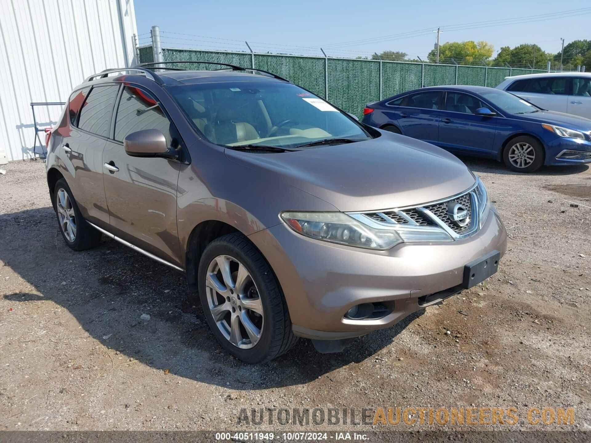 JN8AZ1MU3CW106204 NISSAN MURANO 2012