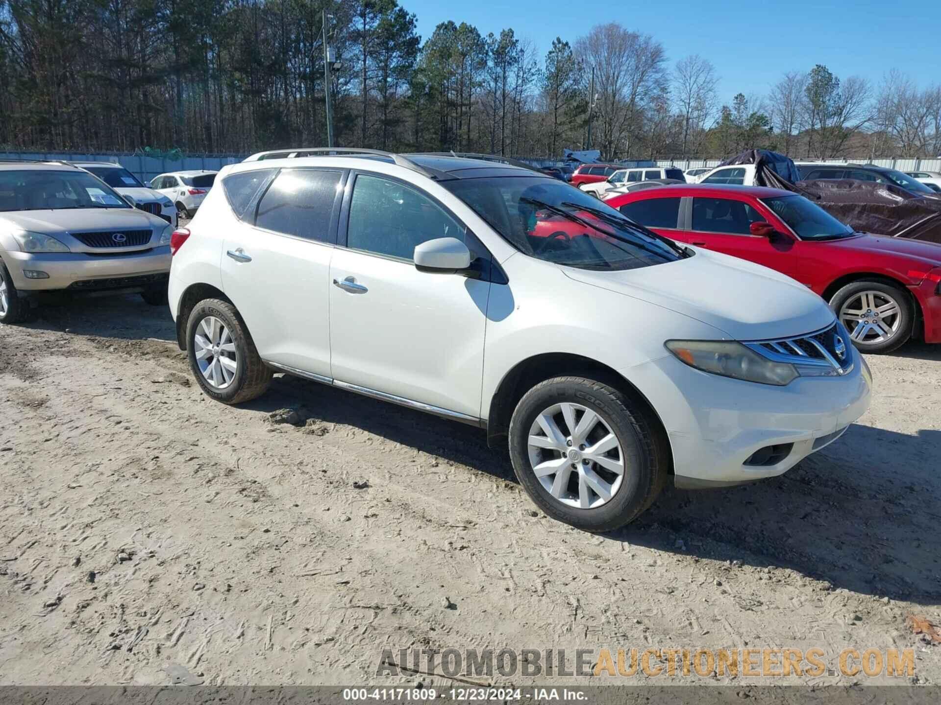 JN8AZ1MU3CW112634 NISSAN MURANO 2012