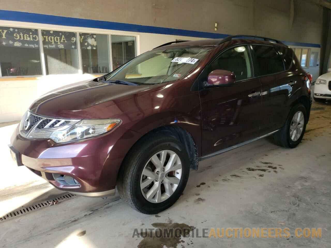 JN8AZ1MU3DW204232 NISSAN MURANO 2013