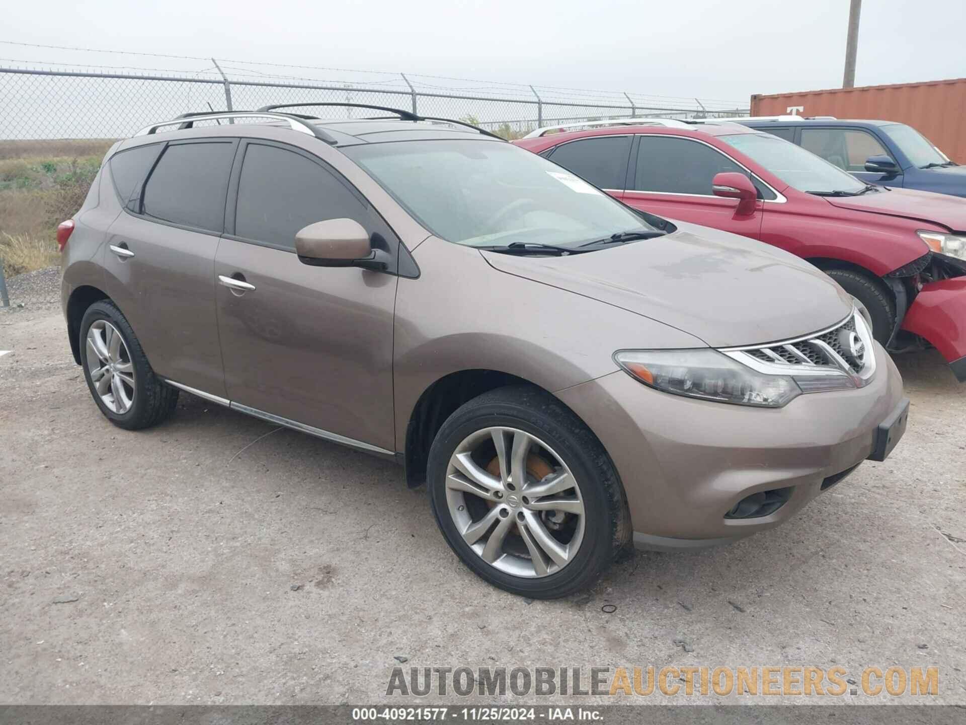 JN8AZ1MU4CW117096 NISSAN MURANO 2012