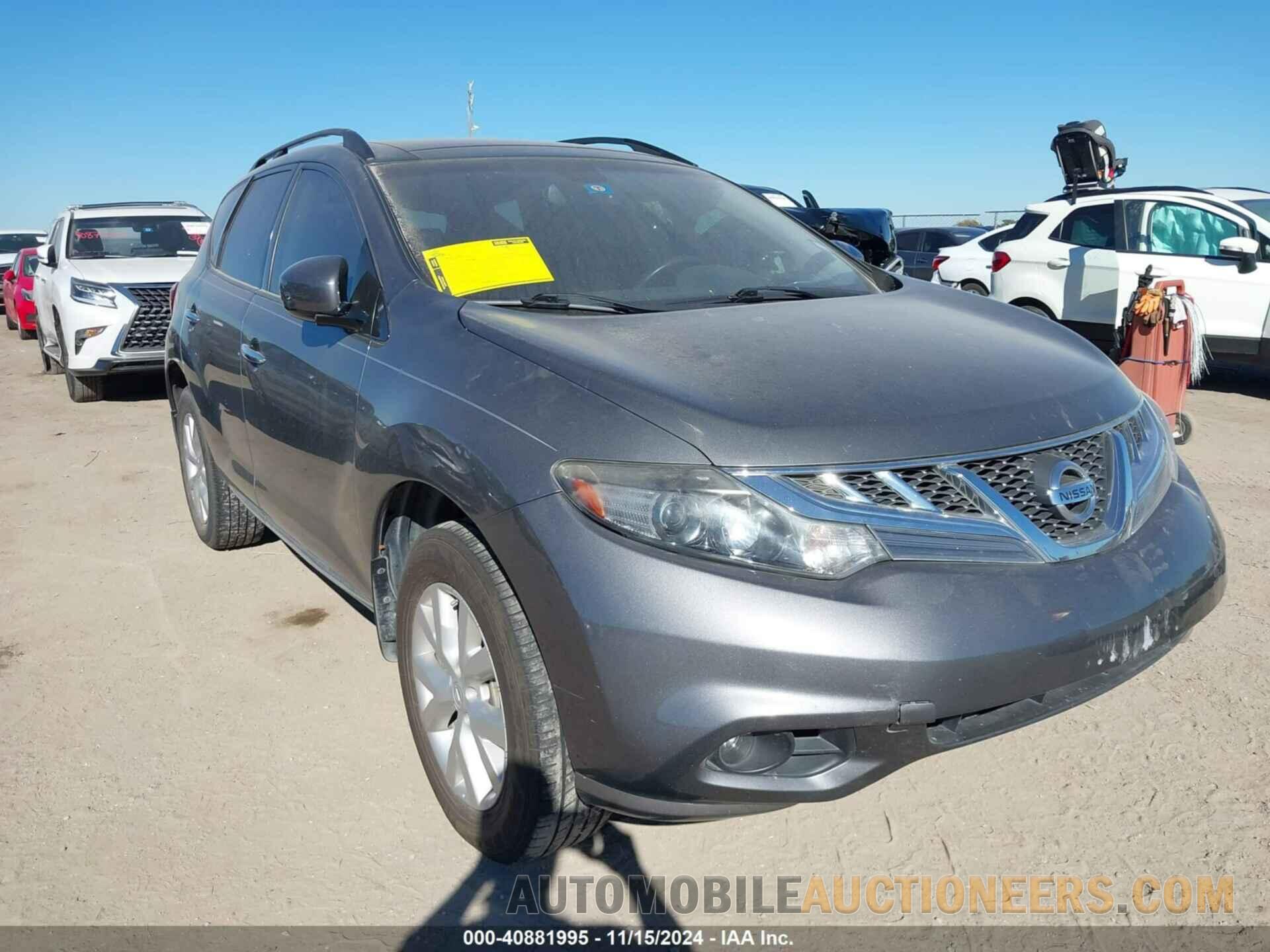 JN8AZ1MU4EW420284 NISSAN MURANO 2014