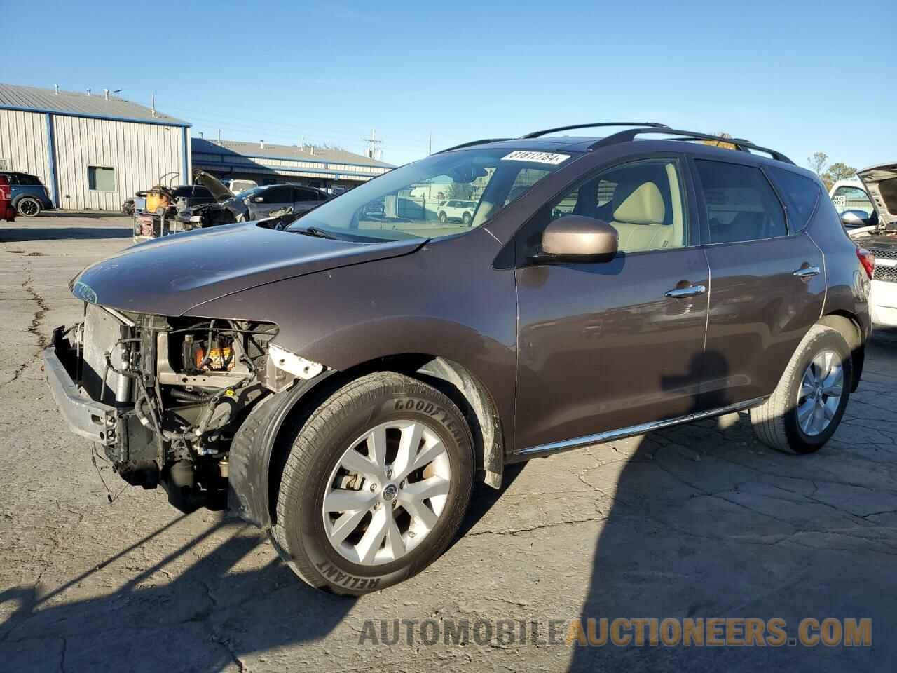 JN8AZ1MU5DW206578 NISSAN MURANO 2013