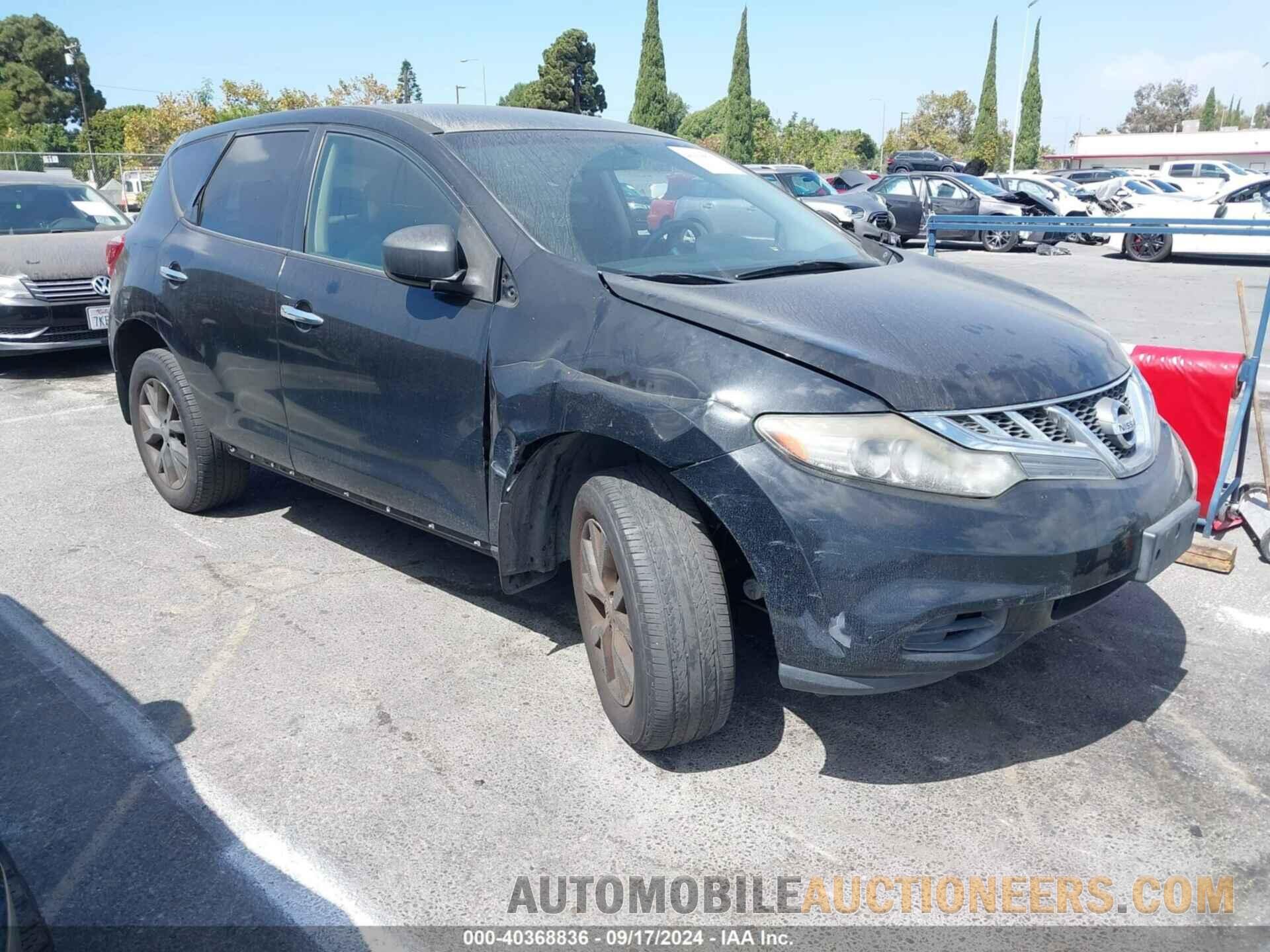 JN8AZ1MU5DW210467 NISSAN MURANO 2013