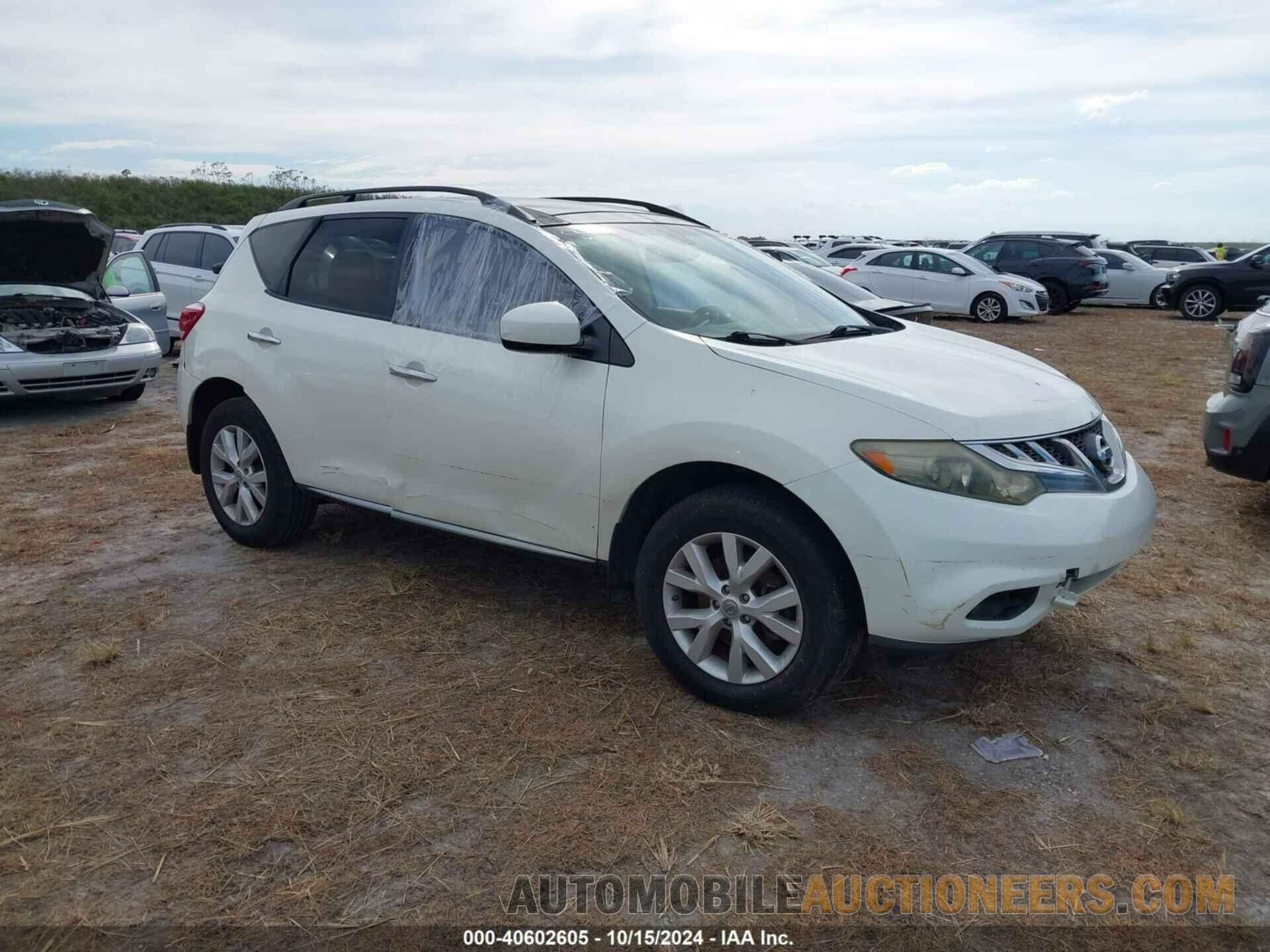 JN8AZ1MU5EW419869 NISSAN MURANO 2014