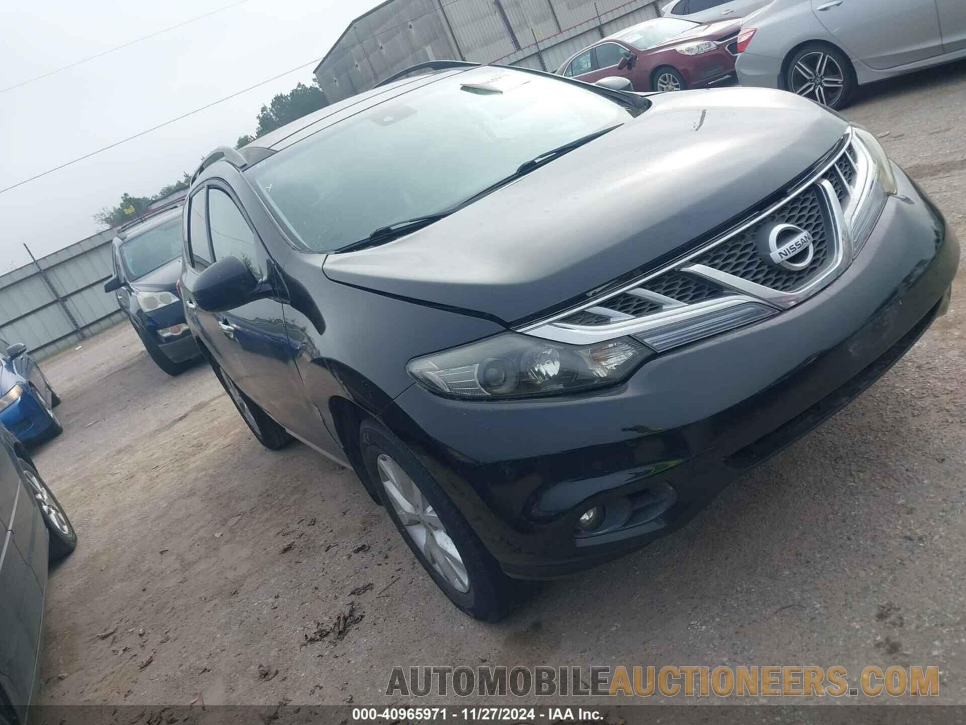 JN8AZ1MU7CW109932 NISSAN MURANO 2012