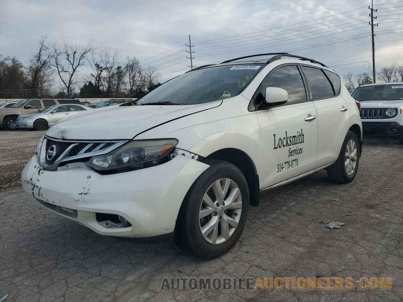 JN8AZ1MU7DW206372 NISSAN MURANO 2013