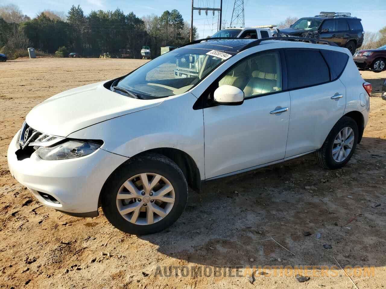 JN8AZ1MU8DW205411 NISSAN MURANO 2013