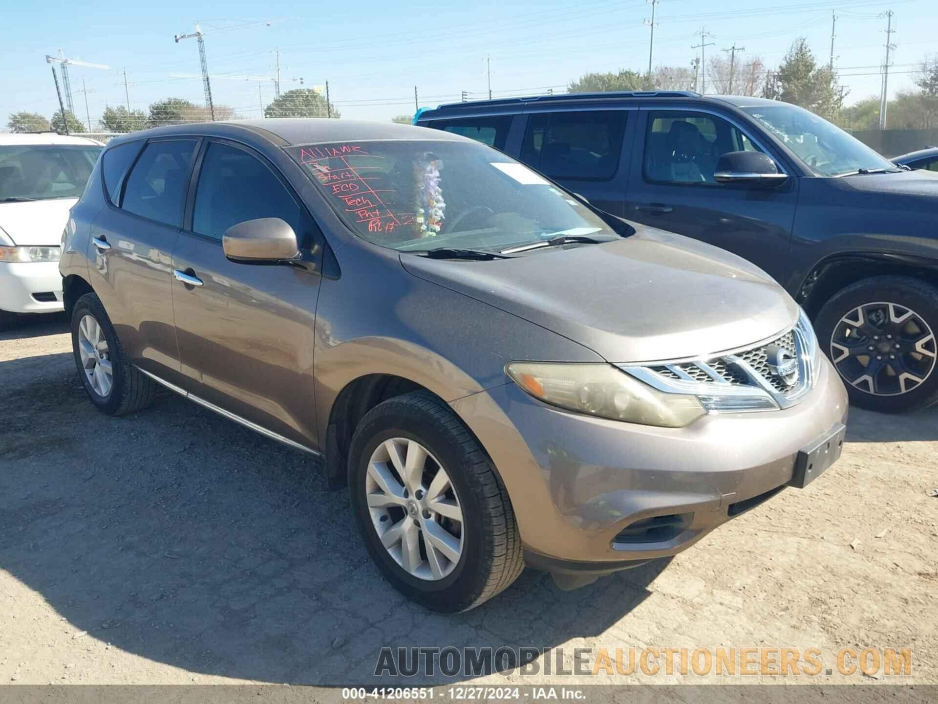 JN8AZ1MU9CW102836 NISSAN MURANO 2012