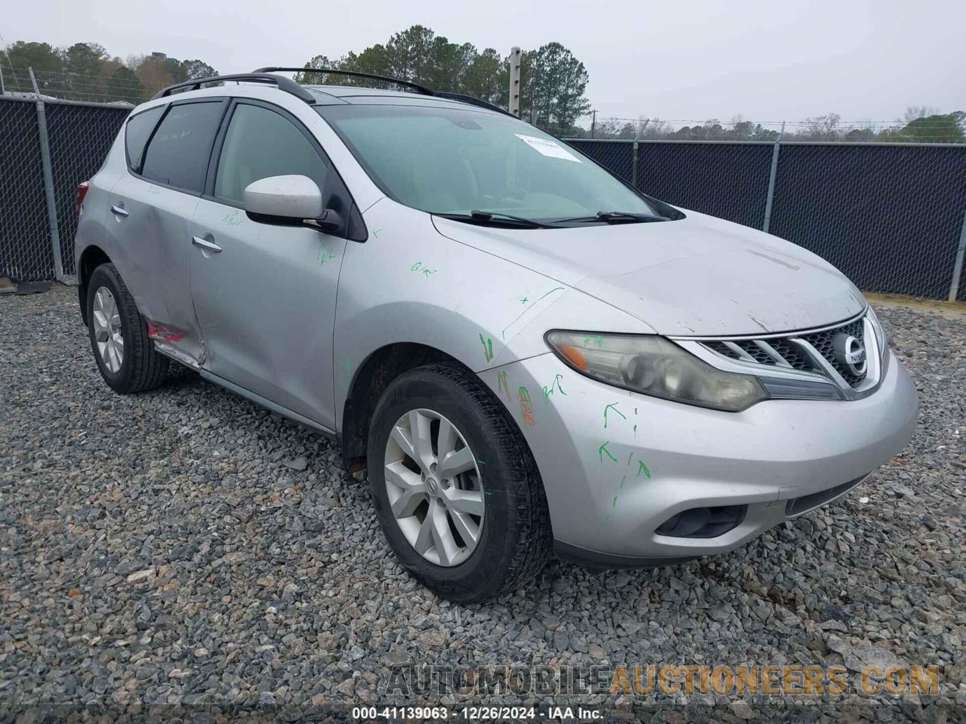 JN8AZ1MU9CW113514 NISSAN MURANO 2012