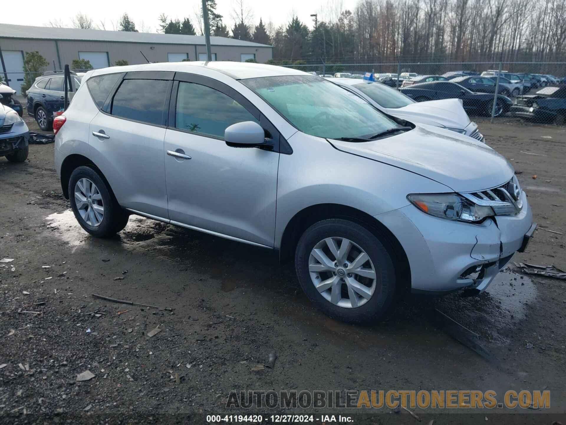 JN8AZ1MUXCW102666 NISSAN MURANO 2012