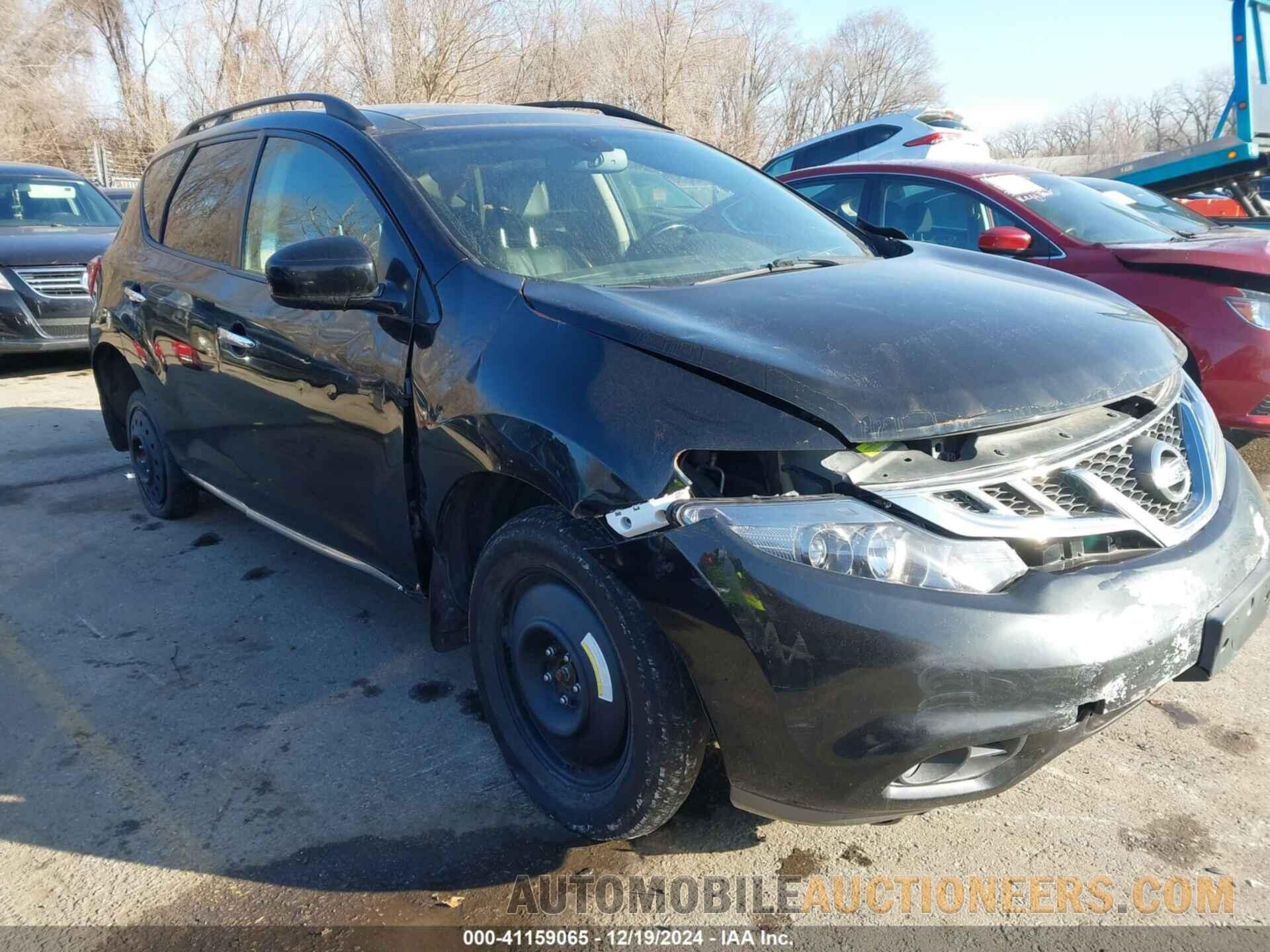 JN8AZ1MW0CW225703 NISSAN MURANO 2012