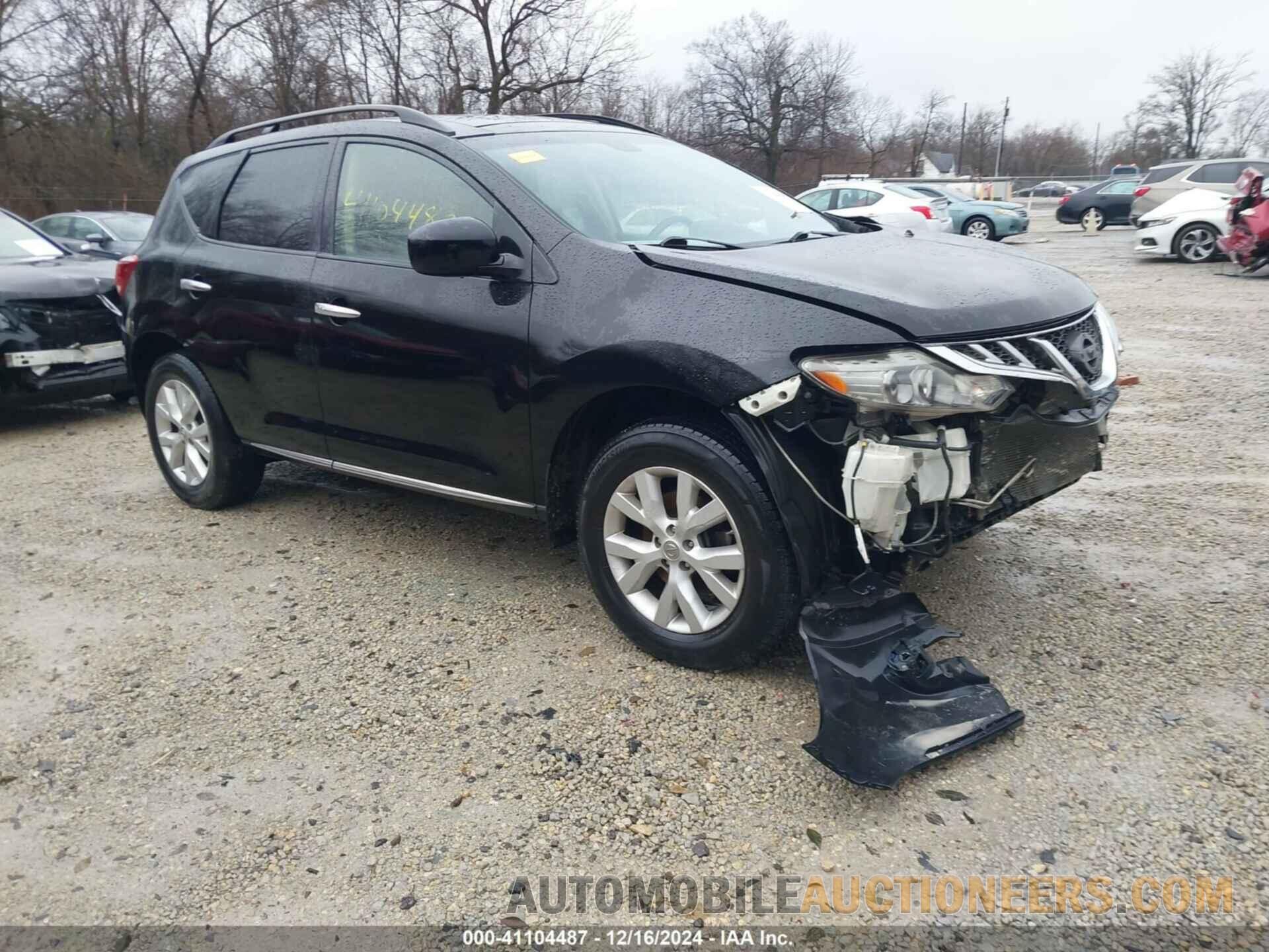 JN8AZ1MW0DW323339 NISSAN MURANO 2013