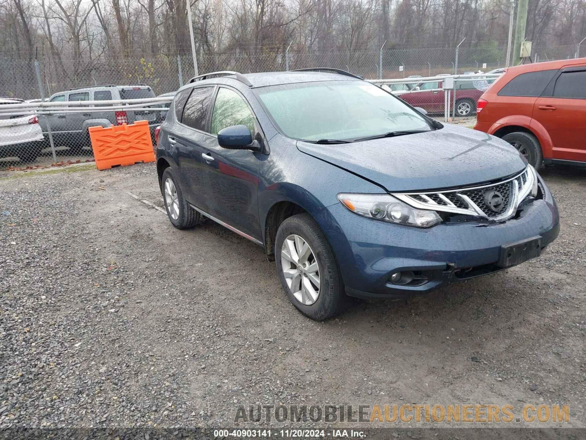 JN8AZ1MW0EW522988 NISSAN MURANO 2014