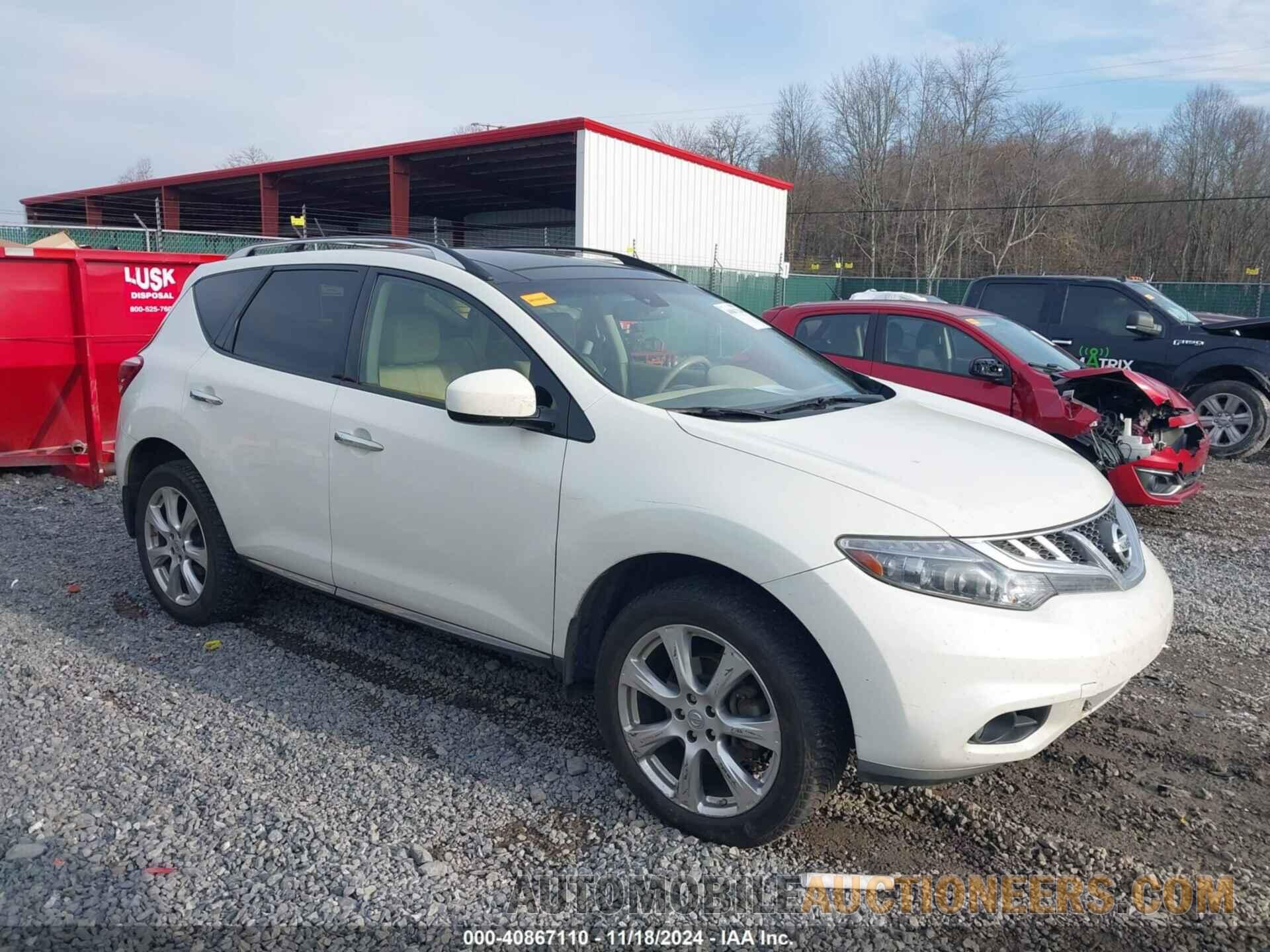 JN8AZ1MW0EW531500 NISSAN MURANO 2014