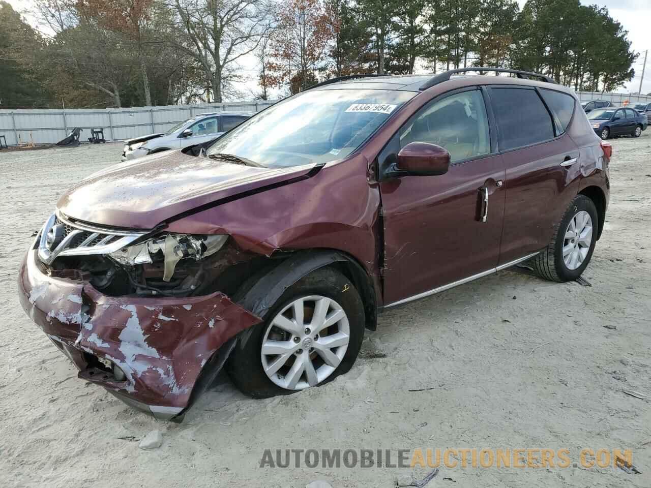 JN8AZ1MW1BW178504 NISSAN MURANO 2011