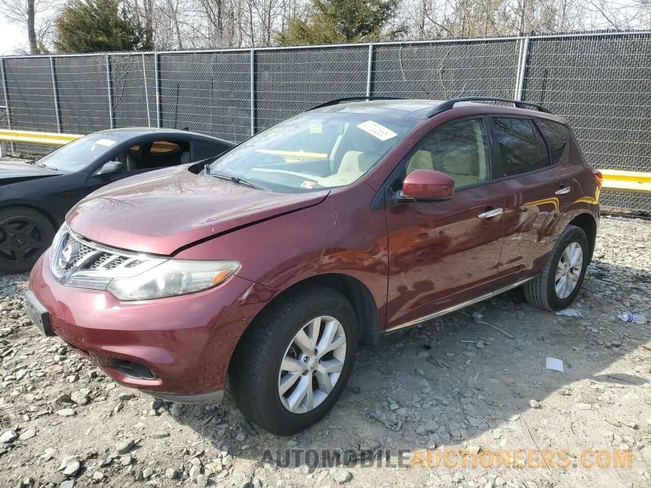 JN8AZ1MW1CW236130 NISSAN MURANO 2012