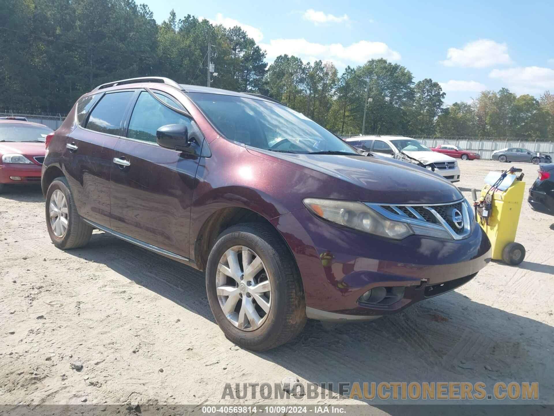 JN8AZ1MW1DW315900 NISSAN MURANO 2013