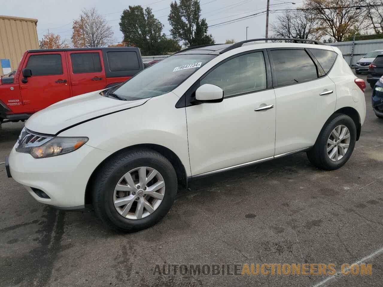 JN8AZ1MW1EW519601 NISSAN MURANO 2014