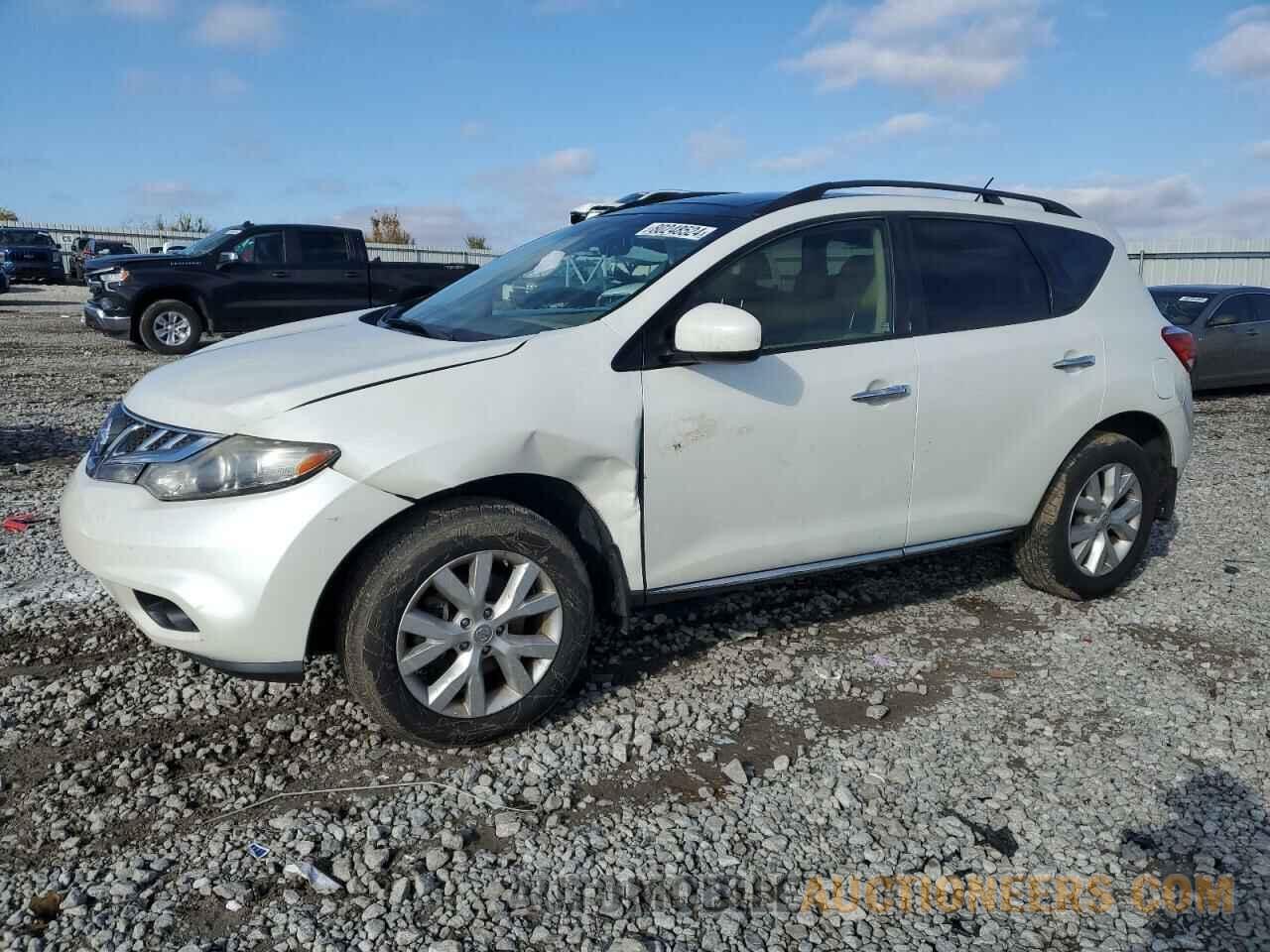 JN8AZ1MW2DW305036 NISSAN MURANO 2013