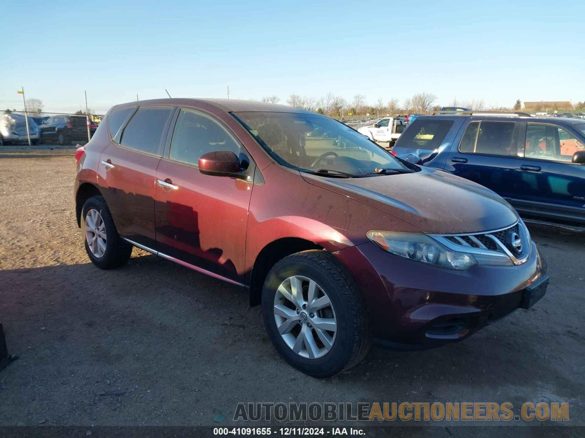 JN8AZ1MW2DW315940 NISSAN MURANO 2013