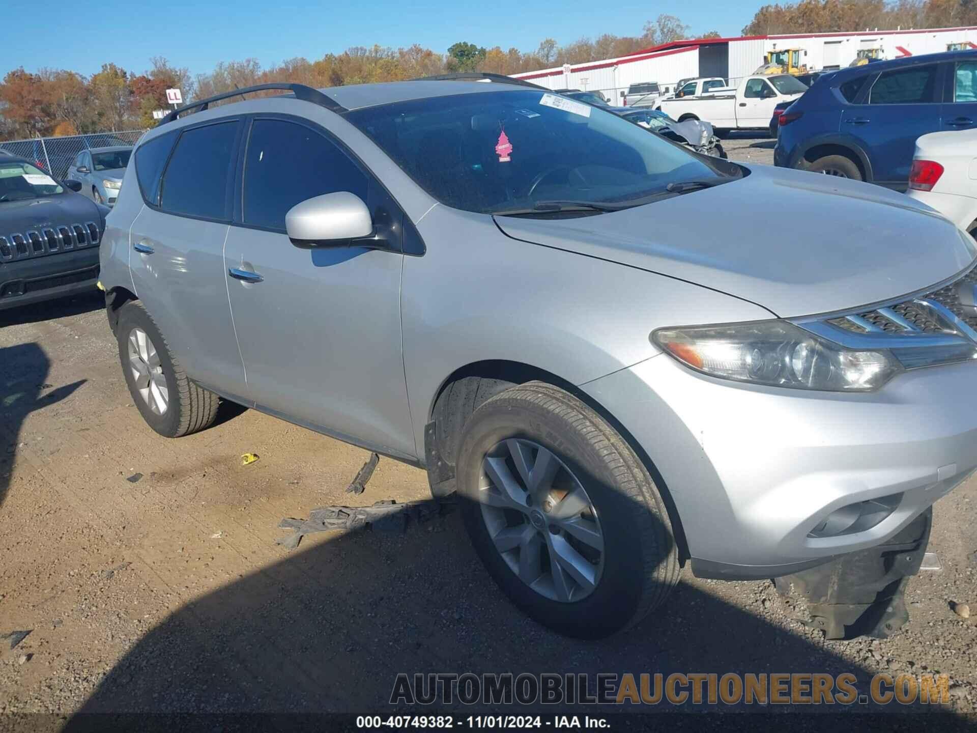 JN8AZ1MW2DW322032 NISSAN MURANO 2013