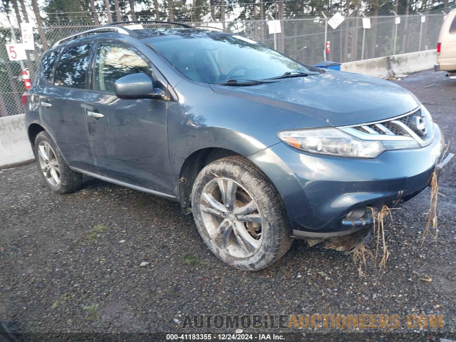 JN8AZ1MW3BW170968 NISSAN MURANO 2011