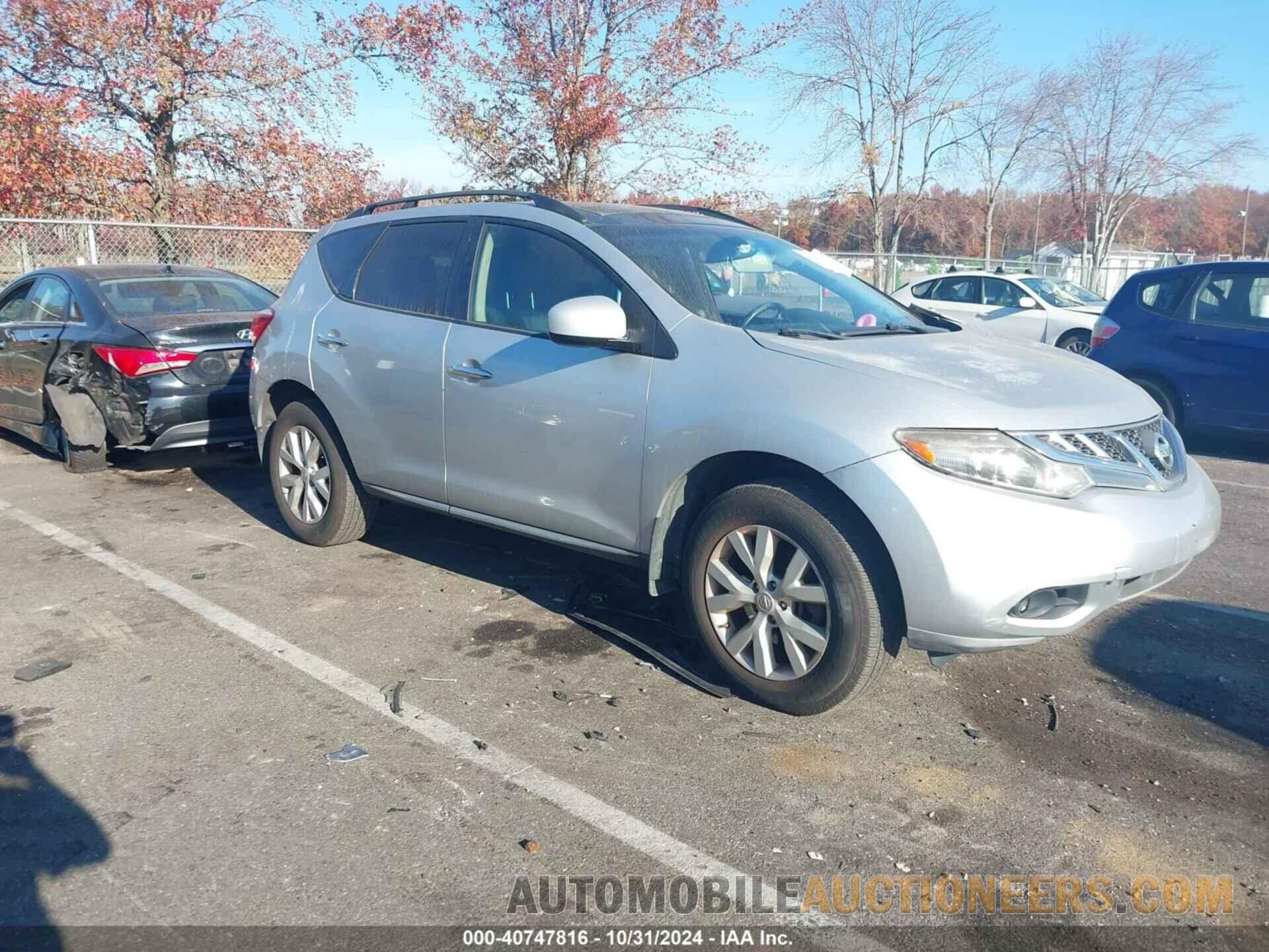 JN8AZ1MW3CW231947 NISSAN MURANO 2012