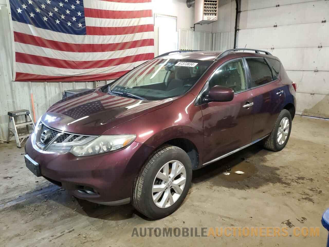 JN8AZ1MW3DW315557 NISSAN MURANO 2013