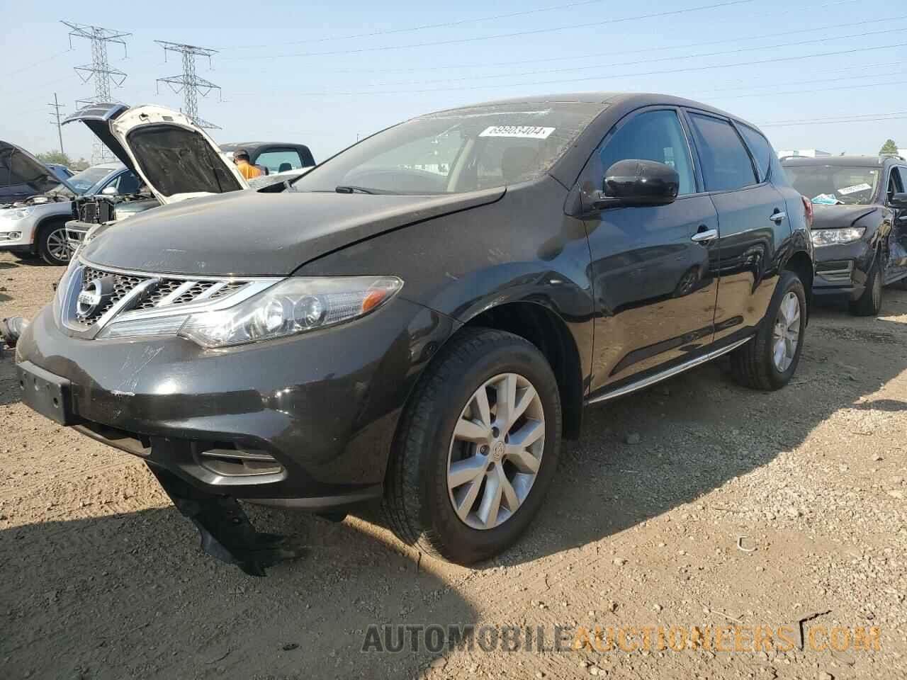 JN8AZ1MW3DW318698 NISSAN MURANO 2013