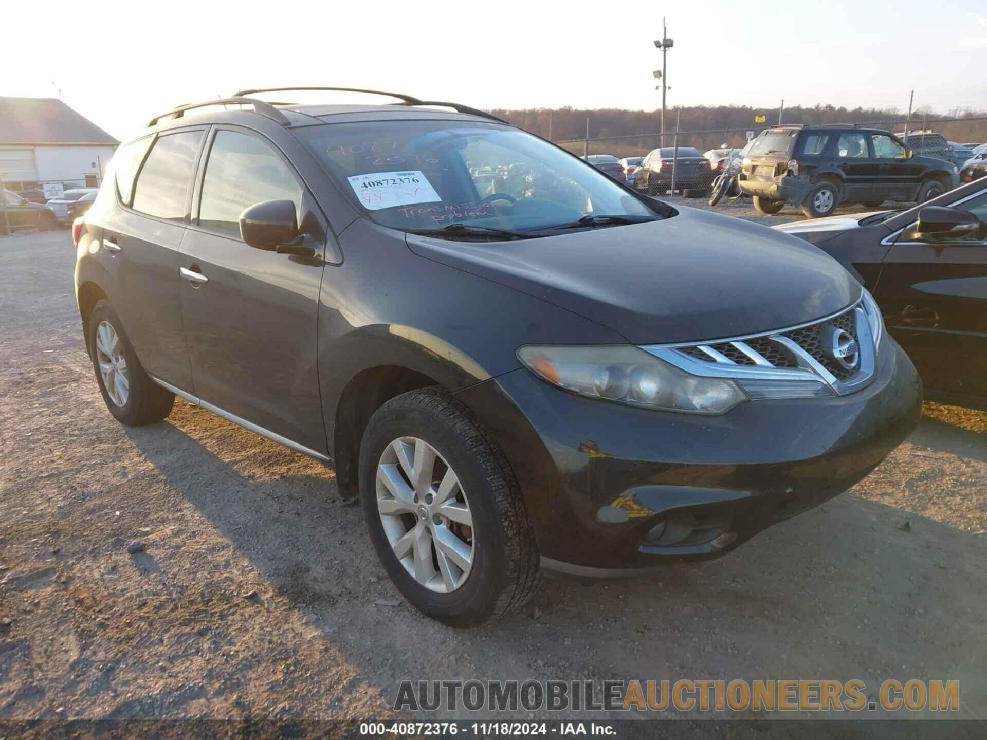 JN8AZ1MW4CW219001 NISSAN MURANO 2012