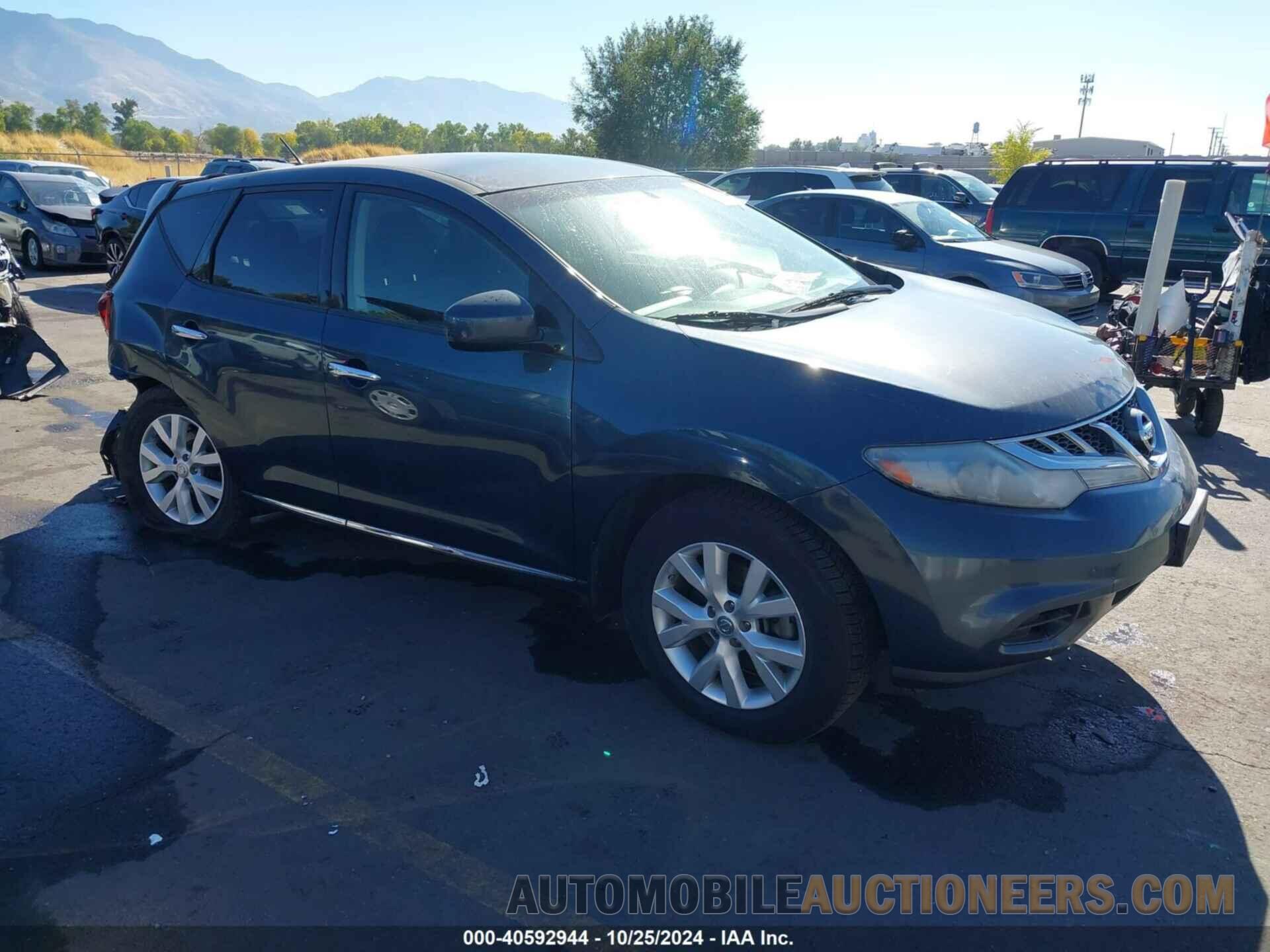 JN8AZ1MW4DW306351 NISSAN MURANO 2013